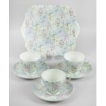 A selection of Shelley Melody pattern bone china teawares,