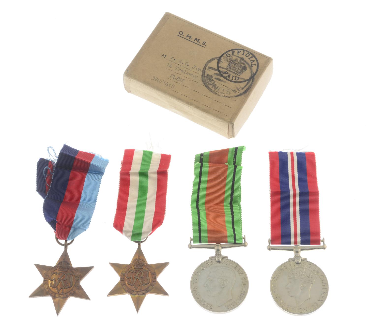 WWII group of three medals, - Image 6 of 6