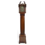 An antique mahogany cased eight day longcase clock of small size,