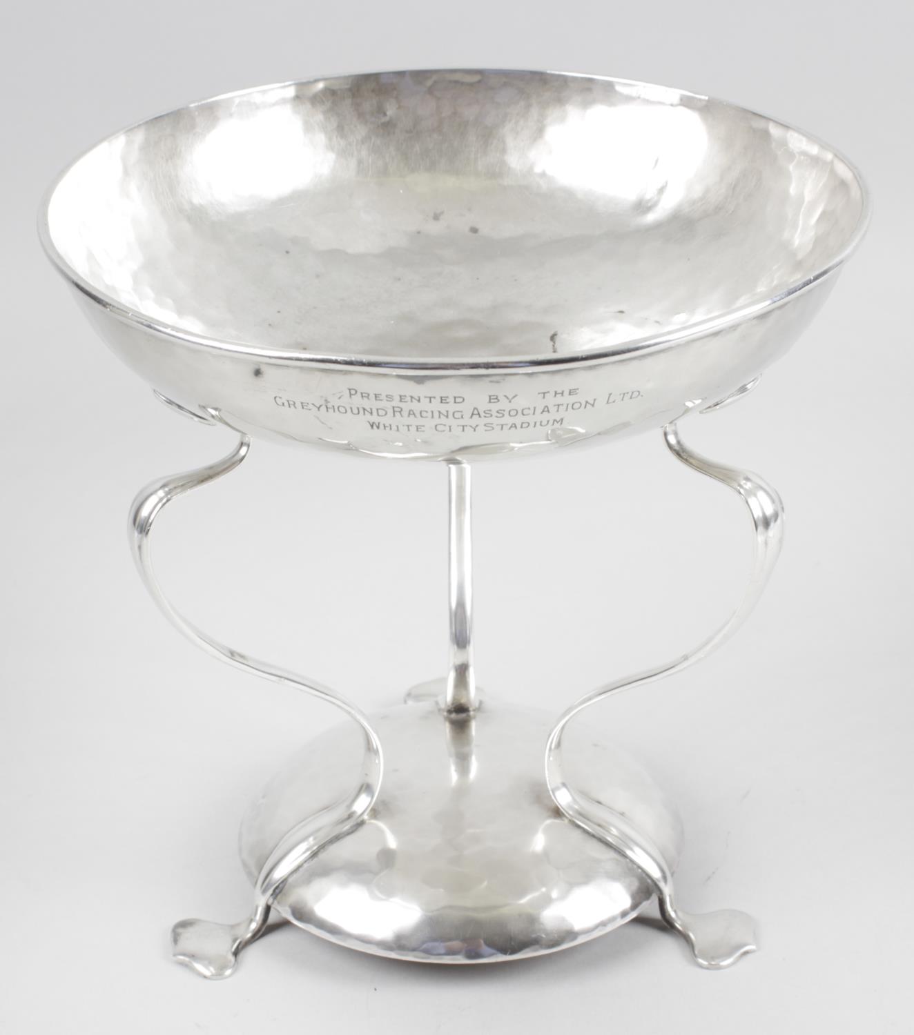 An Edwardian Art Nouveau silver dish,