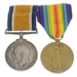 Great War Pair, British War Medal 1914-20, Victory Medal, named to '85653 Pte.
