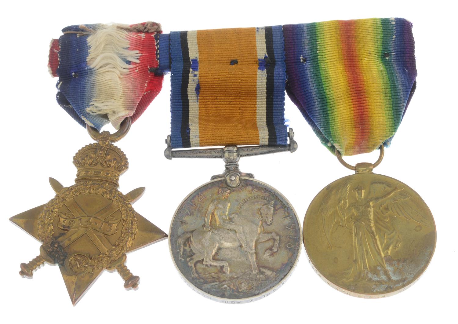 Great War Trio, 1914-15 Star, named to '1314 Pte.