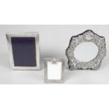 A silver mounted photograph frame,