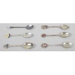 A quantity of English and foreign souvenir or collector's spoons,