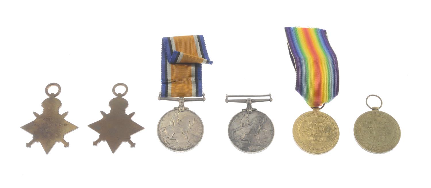 A selection of thirteen Great War medals comprising 1914-15 Star (2), - Image 2 of 3