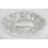 An Edwardian silver dish,