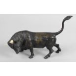 A late 19th century bronze animalier study,