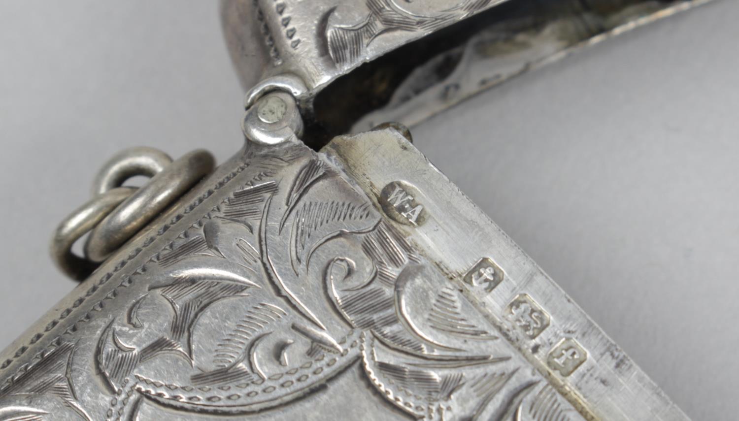 Four Edwardian silver vesta cases, - Image 5 of 5