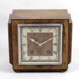 An early 20th century oak cased wall hanging clock,