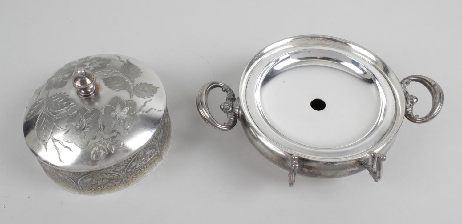 A silver plated tea set, - Image 4 of 4