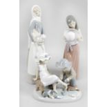 A collection of Lladro and Nao figurines and ornaments,