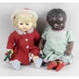 A mid 20th century Rosebud hard plastic walking doll,