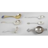 A selection of silver spoons,