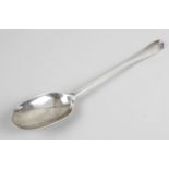 An early eighteenth century silver basting spoon,