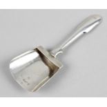 A William IV plain silver caddy spoon,