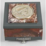 A rouge marble trinket box,