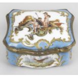 A 19th century French porcelain box,