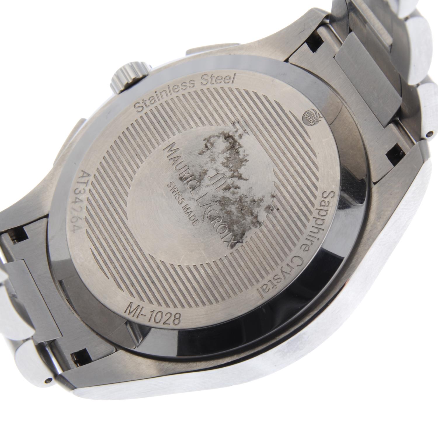 MAURICE LACROIX - a gentleman's Miros chronograph bracelet watch. - Image 4 of 4