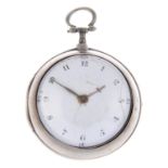 A pair case pocket watch by D.