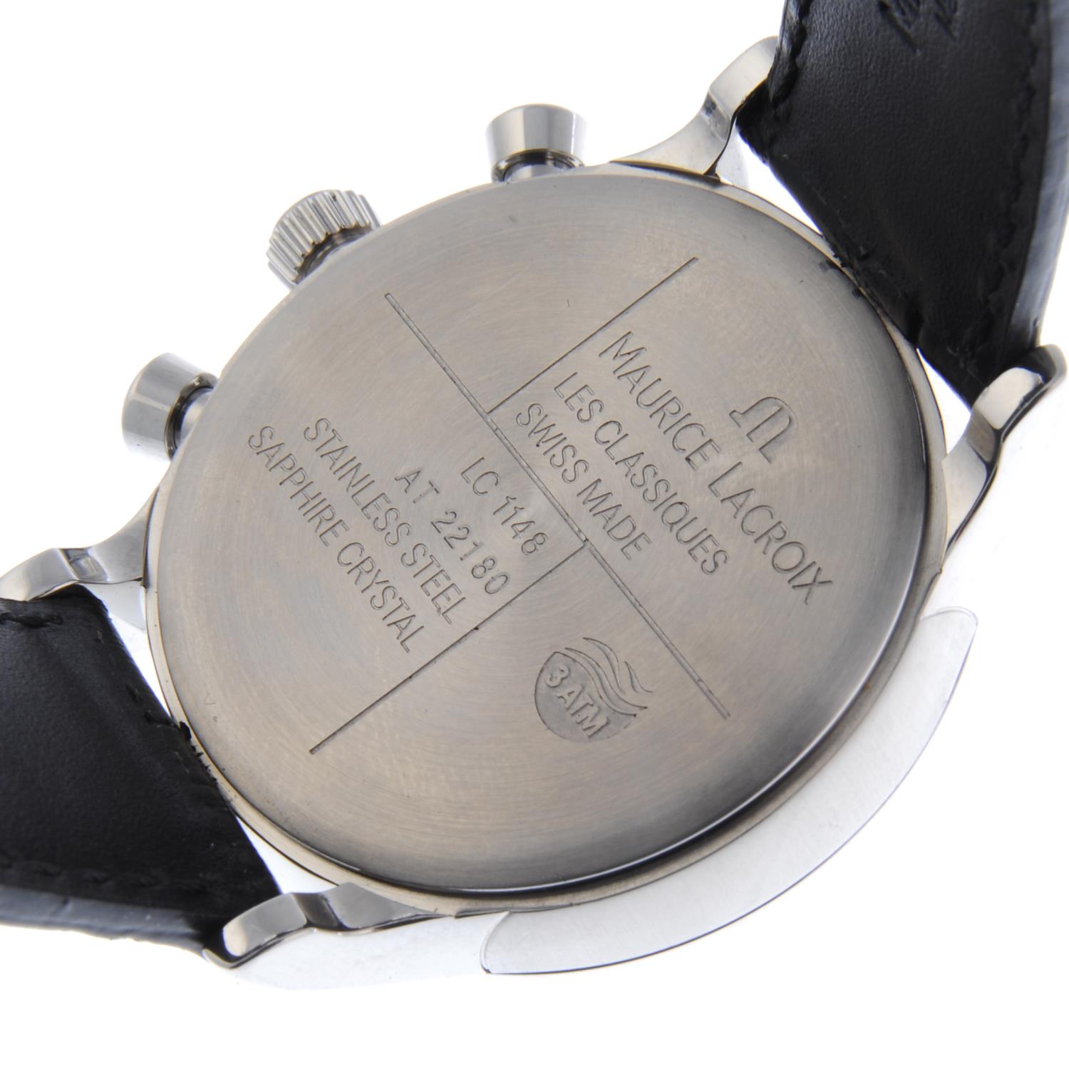 MAURICE LACROIX - a gentleman's Miros chronograph bracelet watch. - Image 6 of 6