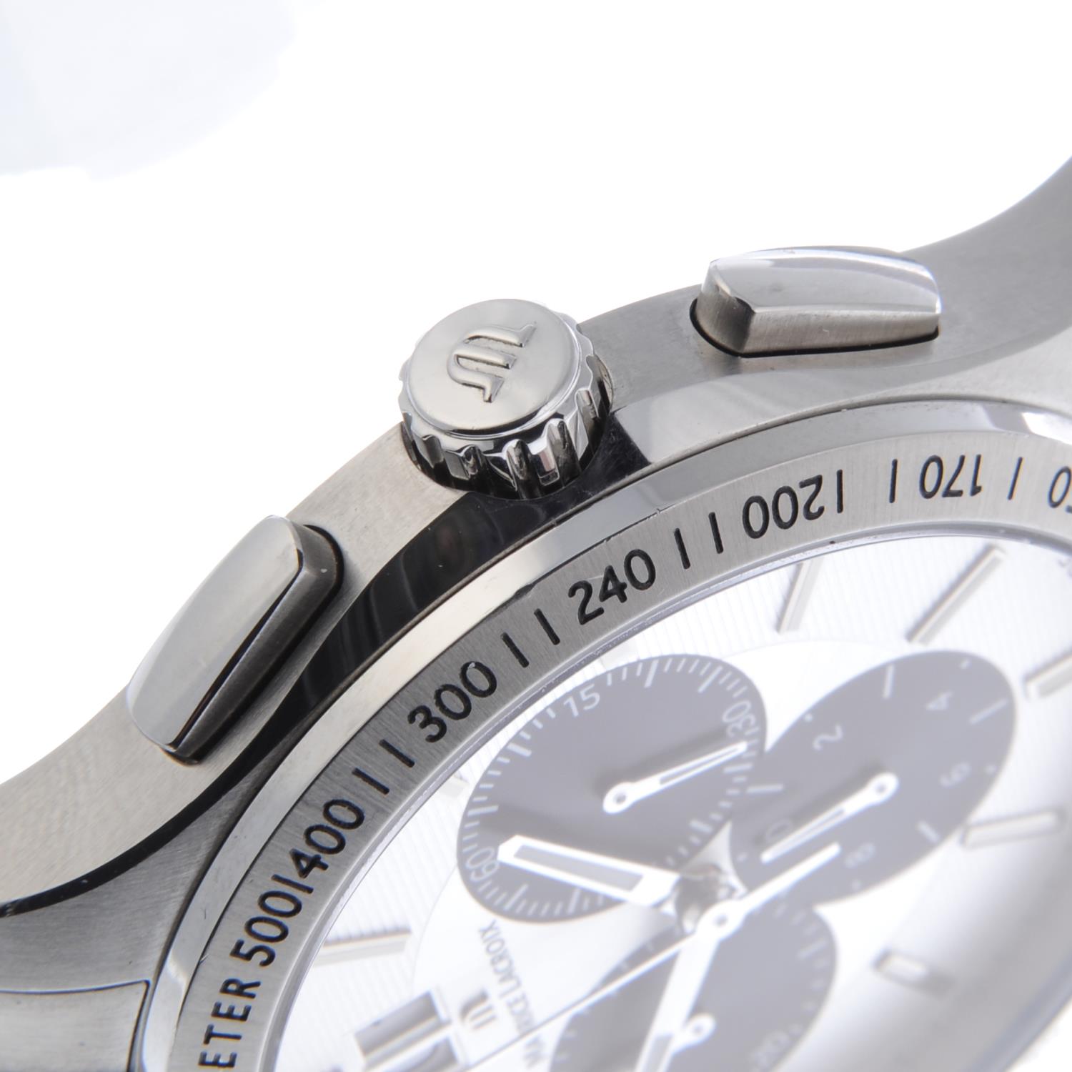 MAURICE LACROIX - a gentleman's Miros chronograph bracelet watch. - Image 3 of 4