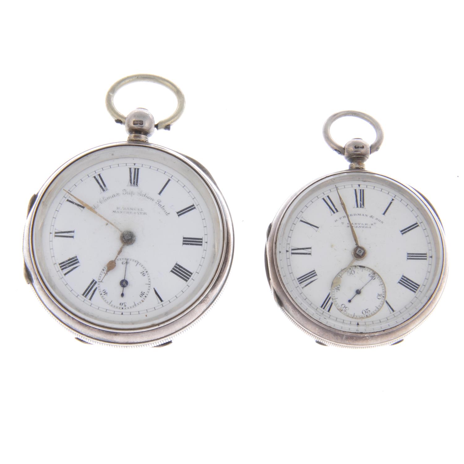 An open face pocket watch by E Wise. - Image 3 of 4