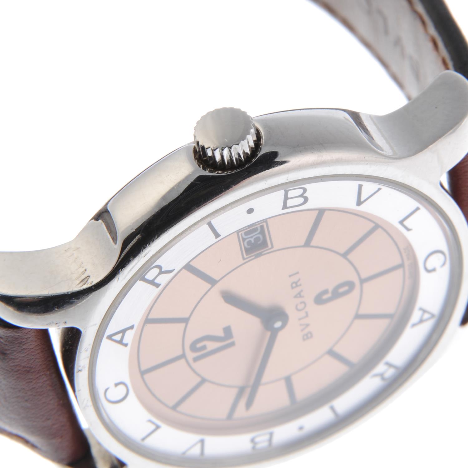 BULGARI - a gentleman's Solotempo wrist watch. - Image 3 of 3