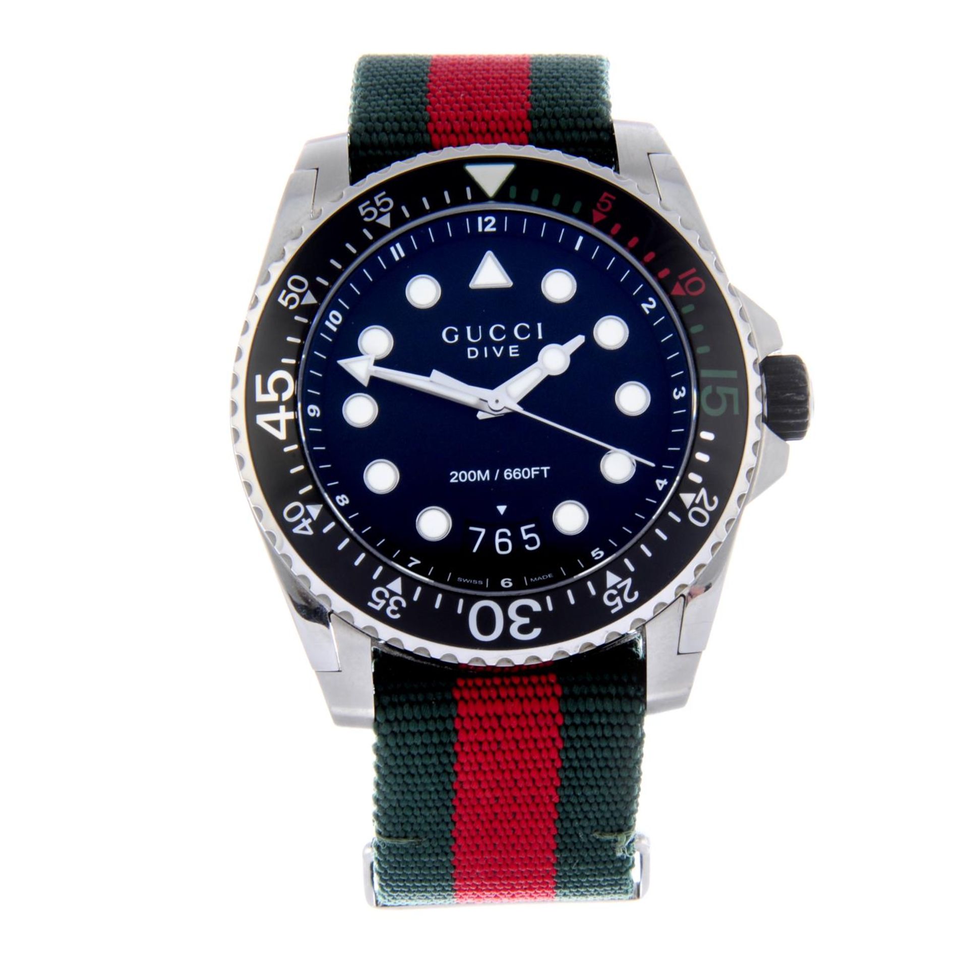 GUCCI - gentleman's Dive wrist watch.
