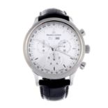 MAURICE LACROIX - a gentleman's Les Classiques triple-date chronograph wrist watch.