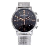 MAURICE LACROIX - a gentleman's stainless steel Eliros chronograph bracelet watch.