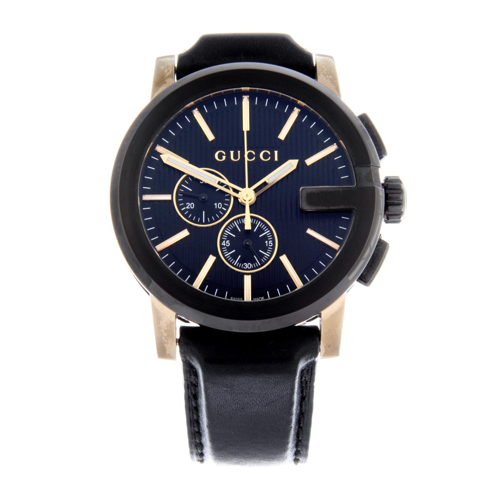 GUCCI - a gentleman's G-Chrono chronograph wrist watch.