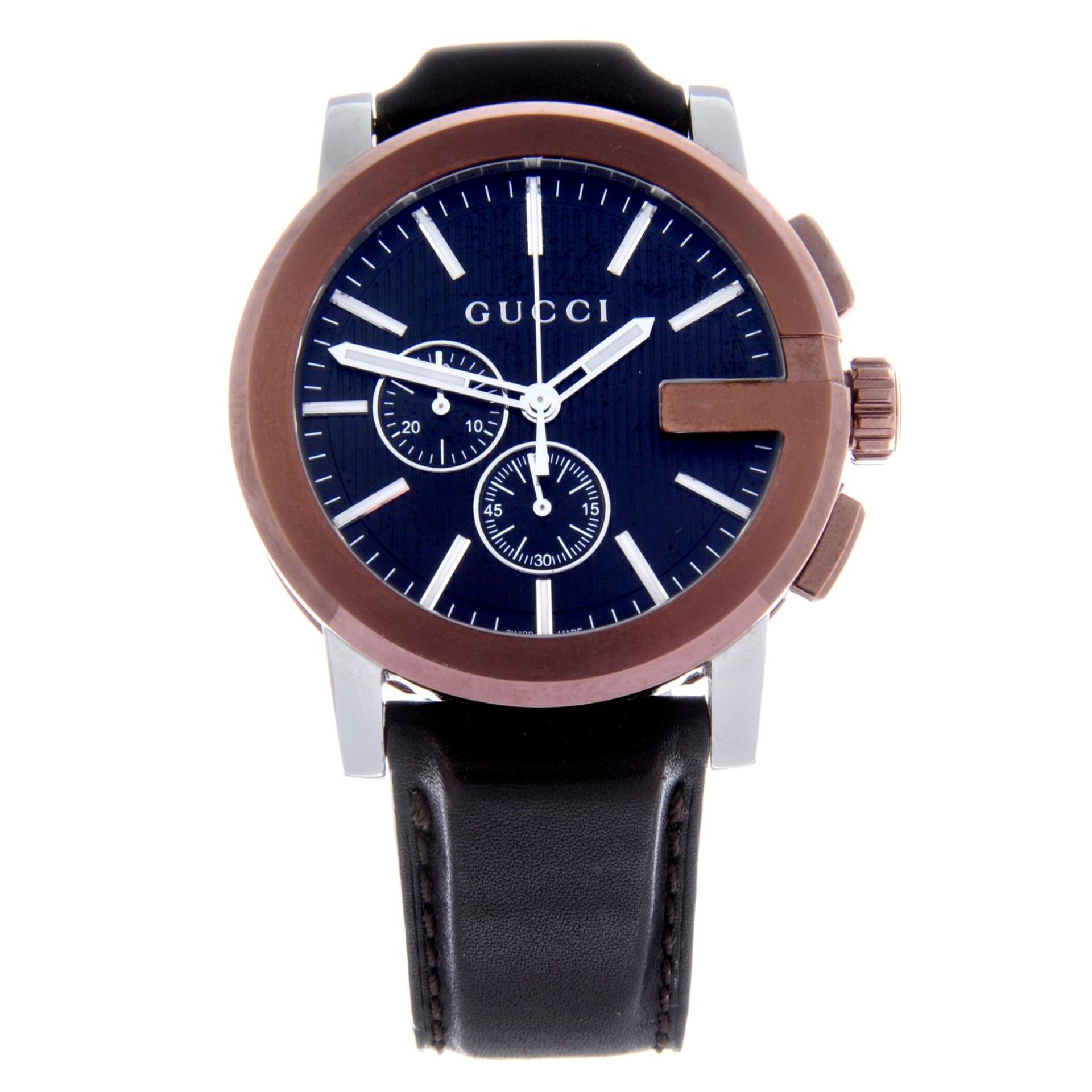 GUCCI - a gentleman's G-Chrono chronograph wrist watch.