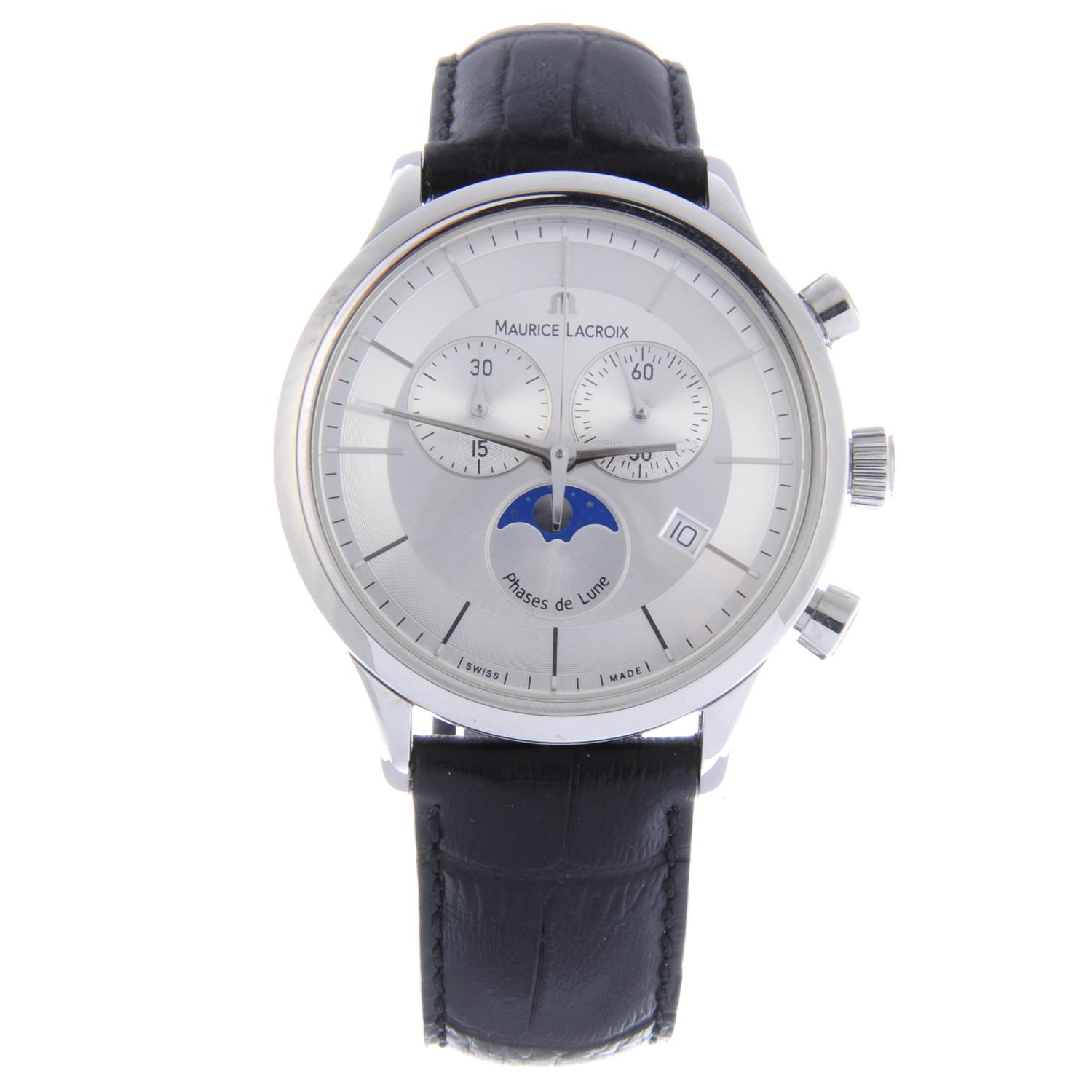 MAURICE LACROIX - a gentleman's Miros chronograph bracelet watch. - Image 5 of 6