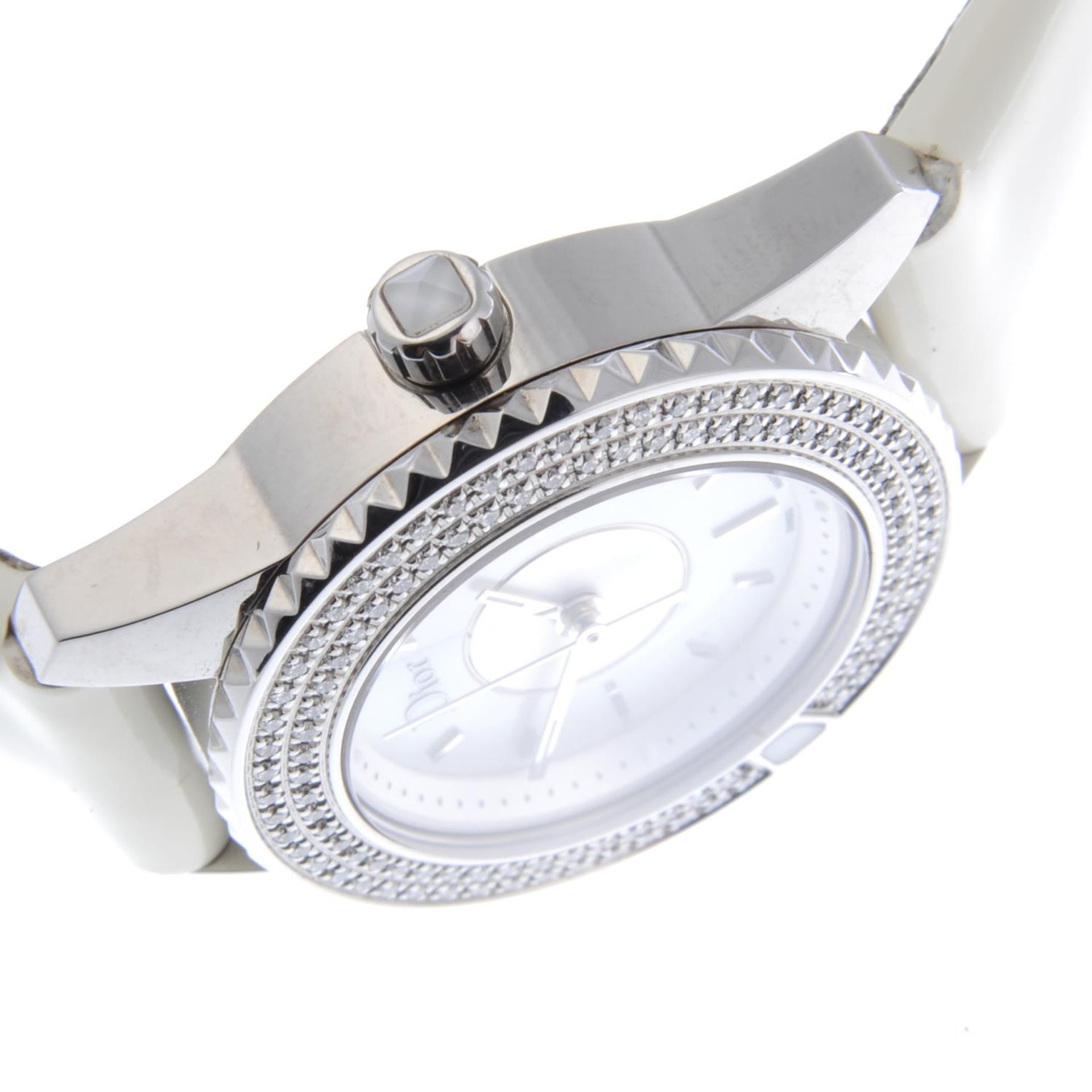 DIOR - a lady's Christal wrist watch. - Image 4 of 4