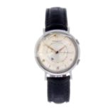 JAEGER-LECOULTRE - a gentleman's Memovox wrist watch.