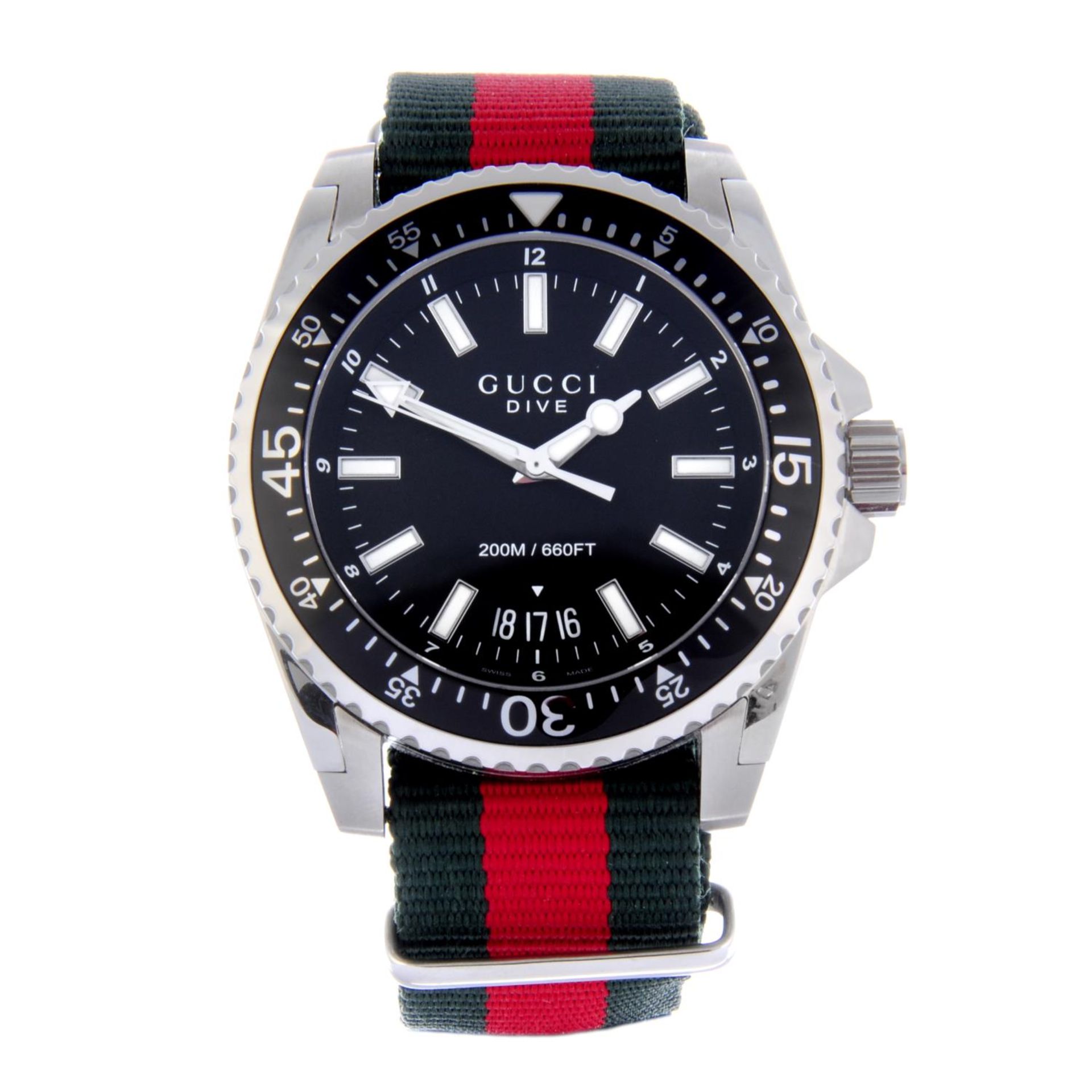 GUCCI - a gentleman's Dive wrist watch.