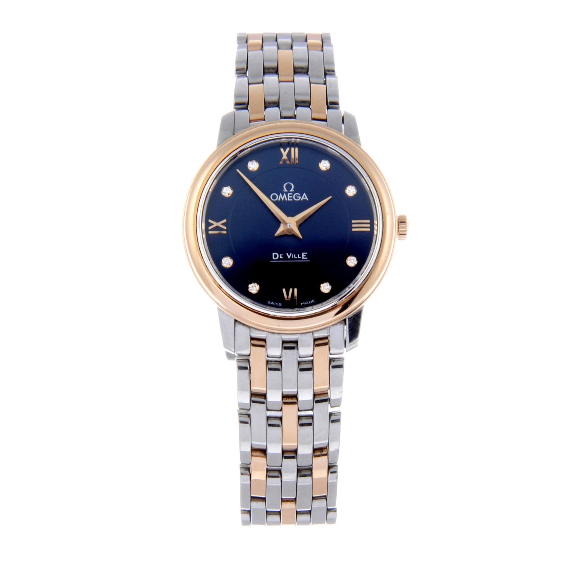 OMEGA - a lady's De Ville bracelet watch.