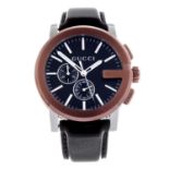 GUCCI - a gentleman's G-Chrono chronograph wrist watch.