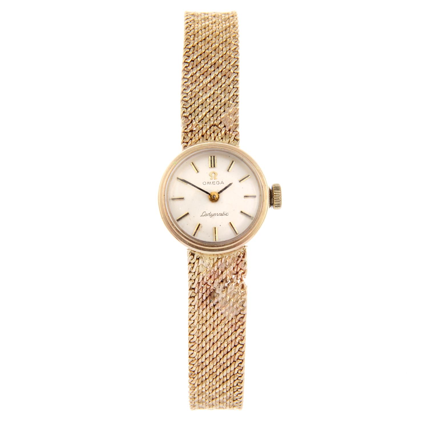 OMEGA - a lady's Ladymatic bracelet watch.