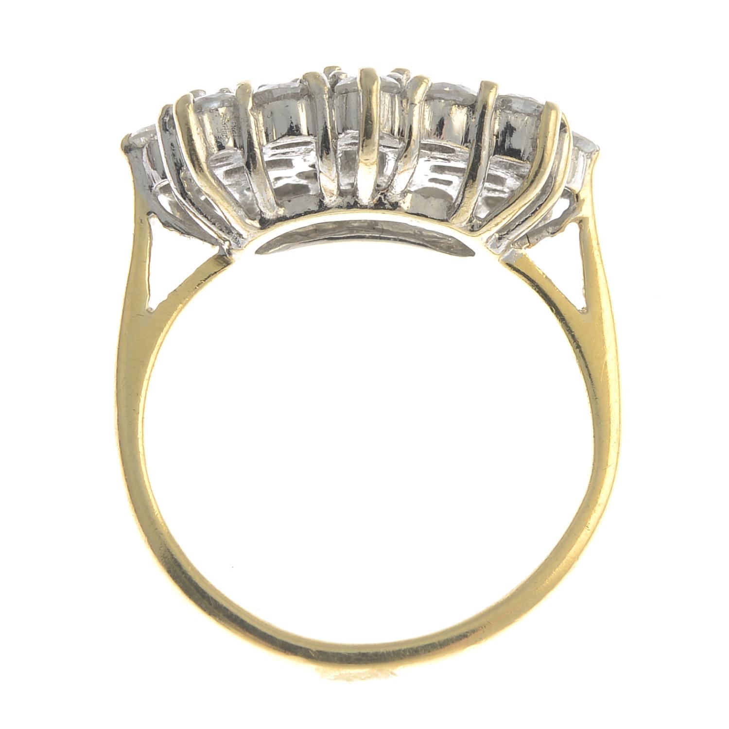 An 18ct gold diamond cluster ring.Total diamond weight 1.50cts, - Image 3 of 3