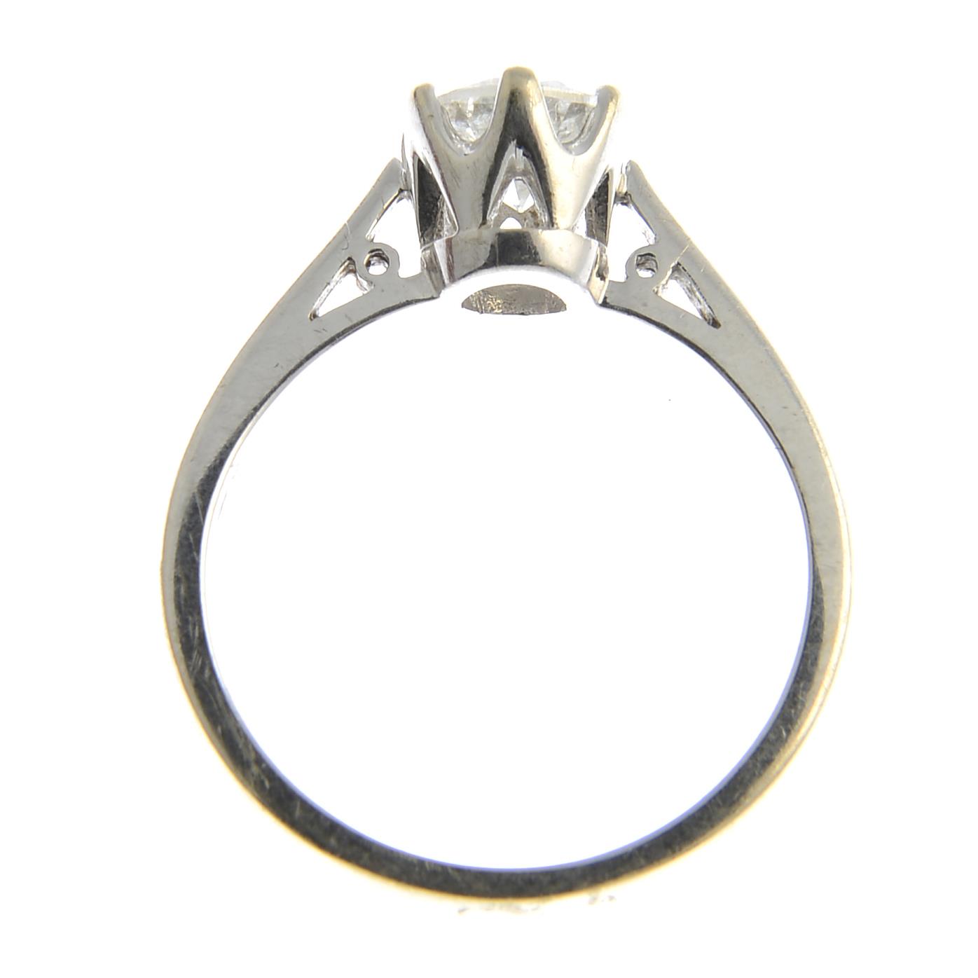 An 18ct gold brilliant-cut diamond single-stone ring.Diamond weight 0.75ct, - Image 3 of 3