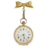 An Edwardian 12ct gold pocket watch,