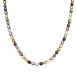 A gem-set necklace,