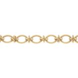 A 9ct gold fancy-link bracelet.Hallmarks for Birmingham, 1981.