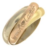 A 'les must de Cartier Trinity' ring,