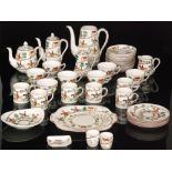 A large collection of Crown Staffordshire 'Hunting Scene' tableware, to include six teacups,