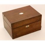 A 19th Century mahogany dressing table box,