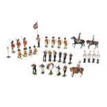 A set of twelve Royal Marine band figures by Johilco,