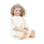 A Simon & Halbig bisque head doll,