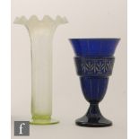 A Continental glass vase, c.